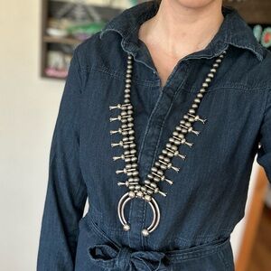 Faux Silver Squash Blossom